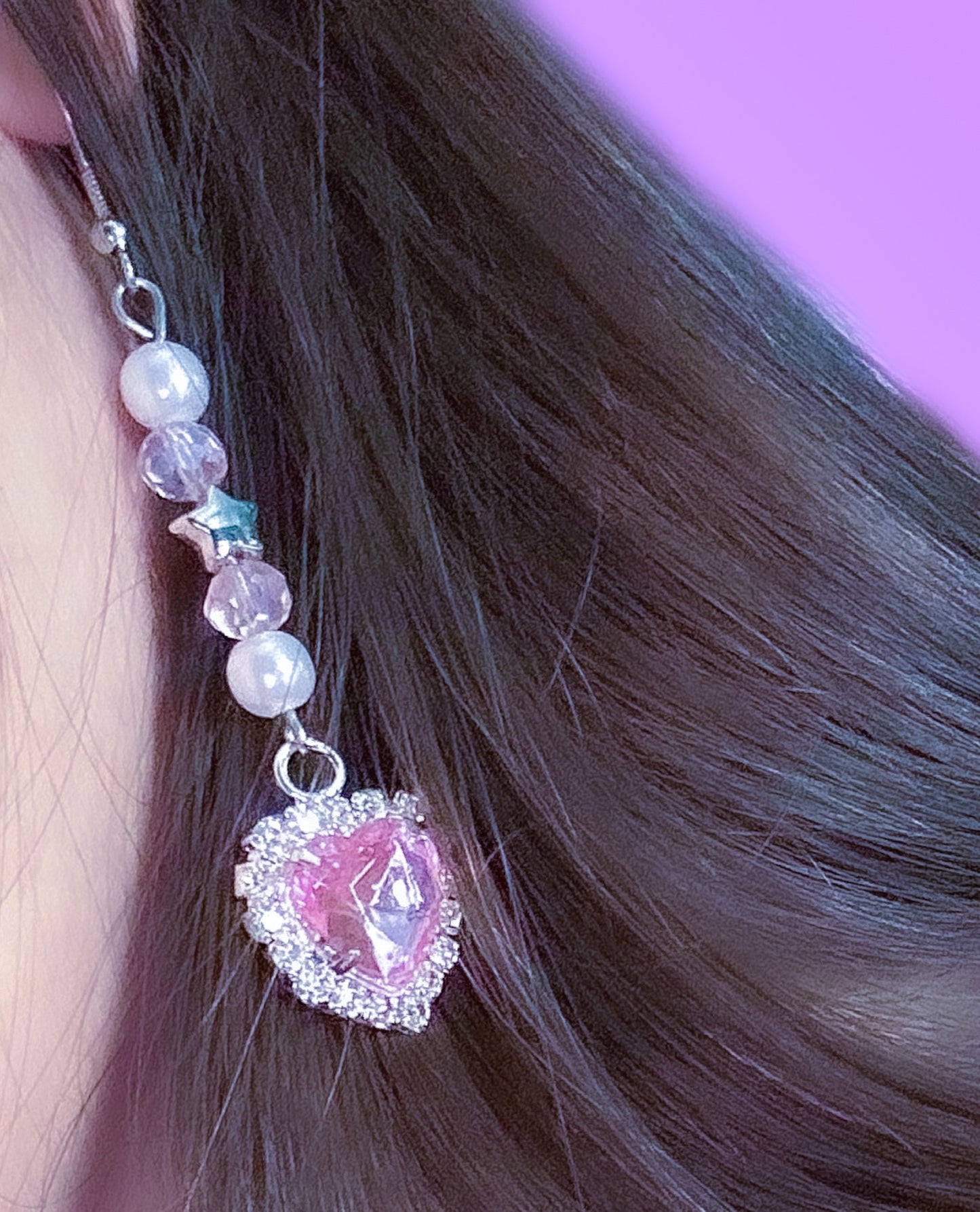 Toy Box Heart Gem Earrings