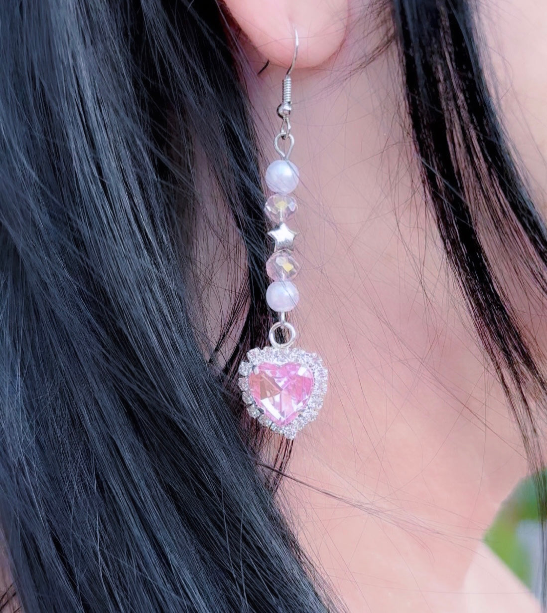 Toy Box Heart Gem Earrings