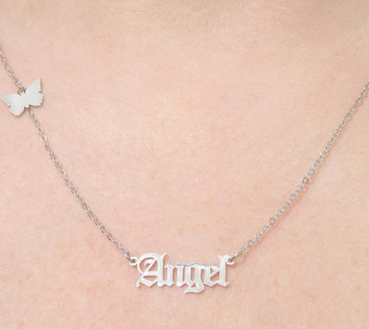 Y2K Angel Necklace