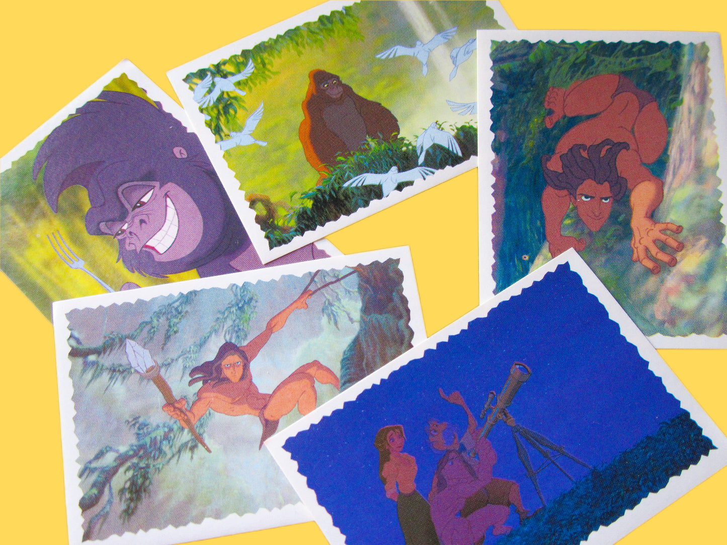 Vintage Panini Tarzan Stickers