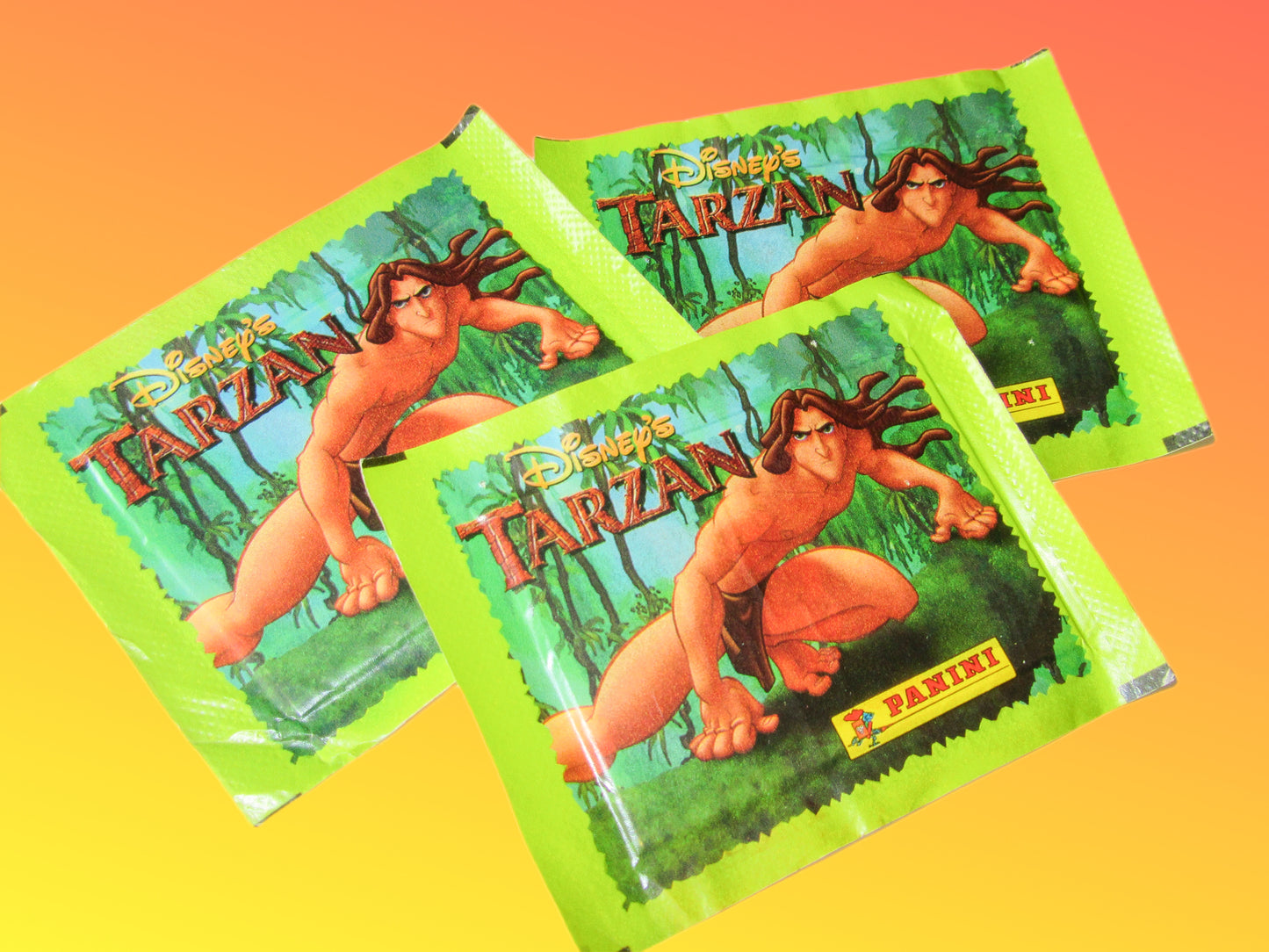 Vintage Panini Tarzan Stickers